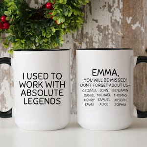 Farewell Coworker Leaving Job Gift,  I Used To Work With Legends, Awesome Coworker, Funny Work Gift, Good Bye Retirement Gift for Women/Men