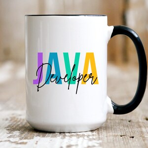 Java Developer Mug, Personalized Java Developer Gift, Future Java developer Gift, Computer Programmer Gift, Birthday Gift,Java Designer Gift imagem 5