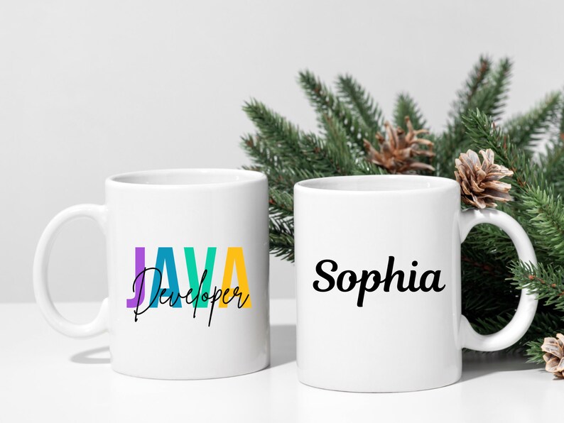 Java Developer Mug, Personalized Java Developer Gift, Future Java developer Gift, Computer Programmer Gift, Birthday Gift,Java Designer Gift imagem 6