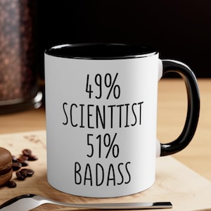 Funny Scientist Mug – Lab Humor Coffee Cup, Science Teacher Gift, Nerd Geek Present, Chemistry Physics Biology STEM Gift for Him or Her