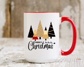 Christmas Mugs Merry Christmas Mug Christmas Tree Mug Holiday Mug Christmas Gift Hot Chocolate Mug Christmas Décor Funny Christmas Coffee