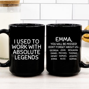 Farewell Coworker Leaving Job Gift, I Used To Work With Legends, Awesome Coworker, Funny Work Gift, Good Bye Retirement Gift for Women/Men image 2