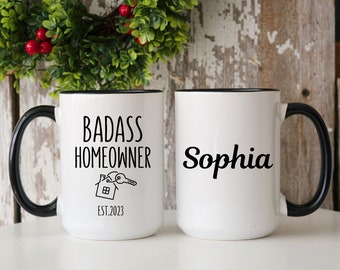 Badass Homeowner, New Homeowner Gift, New Homeowner Mug, Funny Housewarming Gift, New House Gift Ideas, Housewarming Gift, New Home Gift
