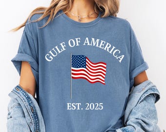 Comfort Colors® ガルフ オブ アメリカ シャツ、愛国心あふれる共和党シャツ、愛国心あふれるアメリカン T シャツ、愛国心あふれる T シャツ、アメリカ人へのギフト