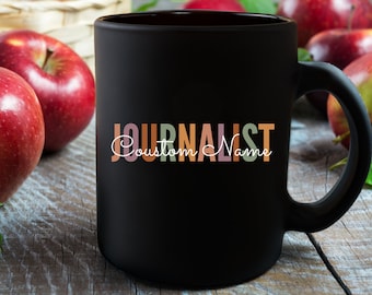 Personalized Journalist Mug, Journalist Mug, Gift for Journalist, Journalism Student Gift, Custom Name Mug, Personalized Gift, Birthday Gift