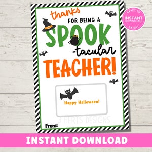 Halloween Geschenk zum selbst ausdrucken - Instant Download