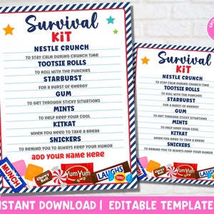 Staff Emergency Treat Pack (Set of 25) Employee Appreciation Goody Bags  Gifts