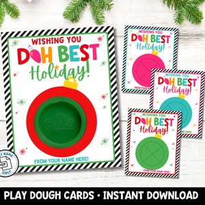 Spiel Knete Halter Weihnachtskarte für Kinder Geschenk | Geschenke für das Klassenzimmer | Stocking Stuffer für Kinder-Instant Download