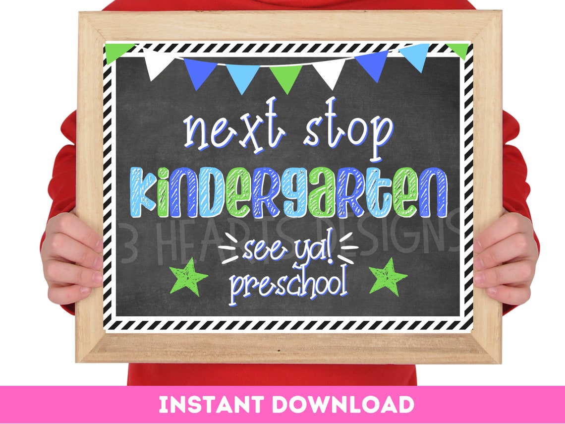 Prek Graduate Sign Printable Pre-kindergarten Graduate | Etsy