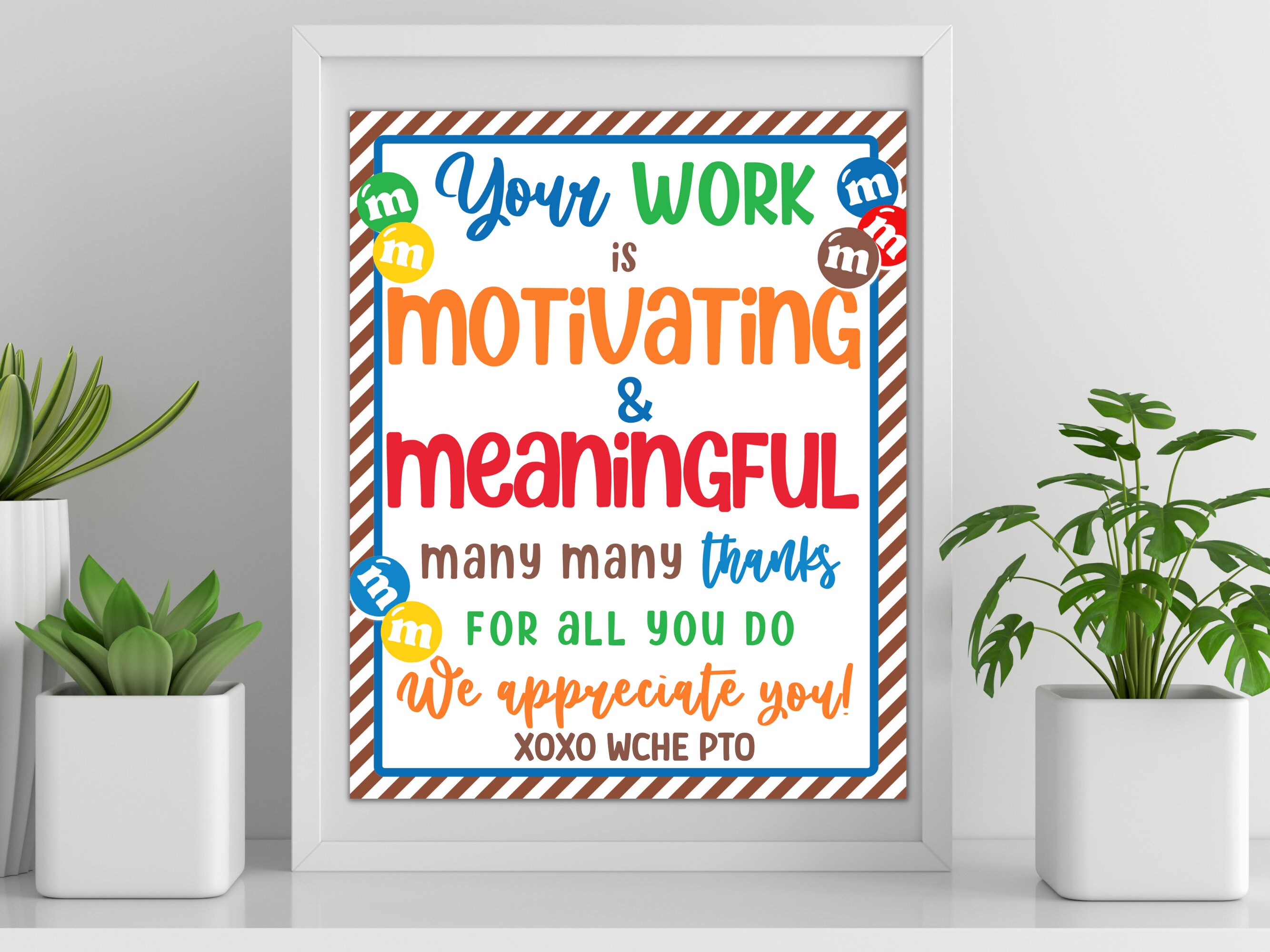 Every Staff Rocks Sign Personalized Staff Appreciation Sign | Many Many Thanks Workroom Print ...