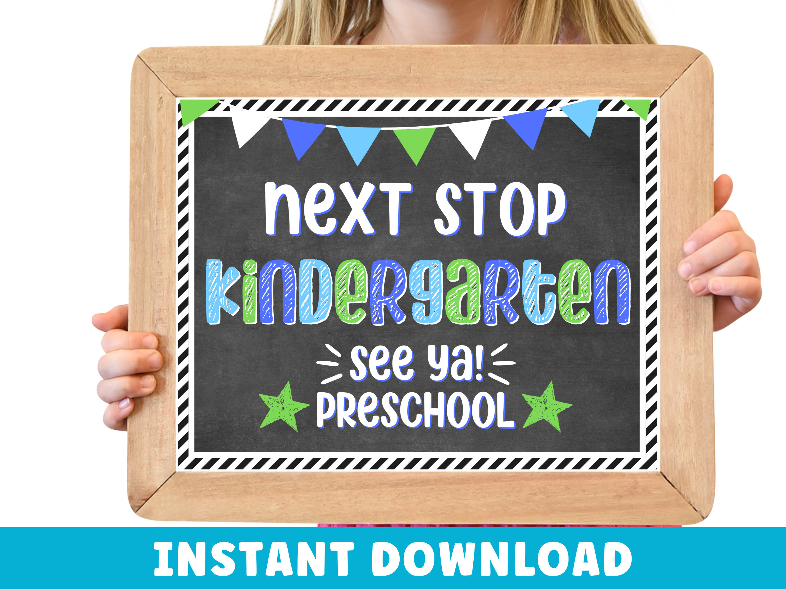 Oper Sign Pre K Pre-k Graduation Photo Prop Sign: Next Stop Kindergarten | PDF Digital ...