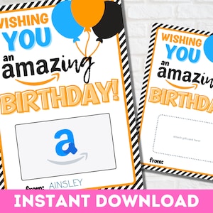Printable alles Gute zum Geburtstag Kartenhalter | Sofort Download Grußkarte Geschenk
