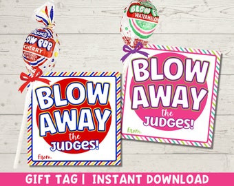 Good Luck Printable Cheer Gymnastics Dance Treat Tags for Teams