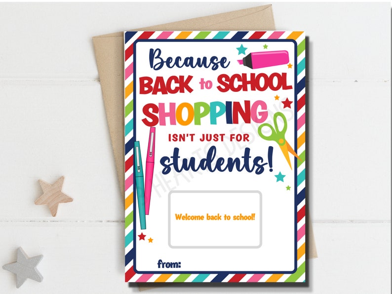 Back to School Teacher Gift Teacher Gift Card Holder for Etsy