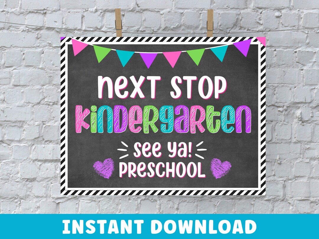 Prek Graduate Sign Printable Pre-kindergarten Graduate - Etsy