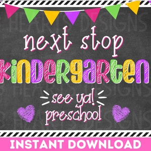 Prek Graduate Sign Printable Pre-kindergarten Graduate - Etsy