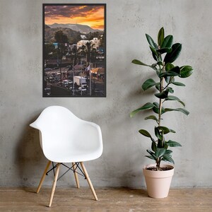 Framed poster of Hollywood BLVD
