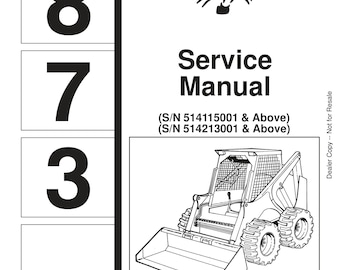 Manual de servicio del minicargador Bobcat 873