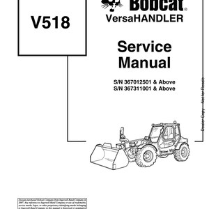 Bobcat V518 Service Manual
