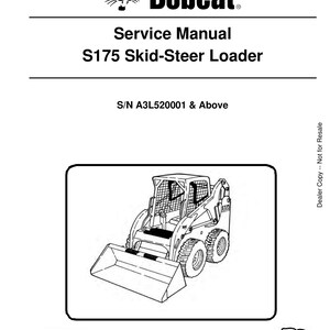Bobcat S175 Skid-Steer Loader Service Manual