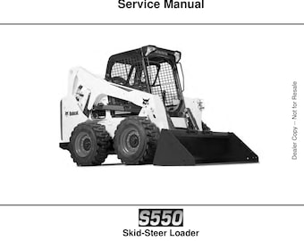 Manual de servicio del cargador de dirección deslizante Bobcat S550