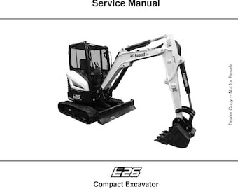 Manual de servicio del Bobcat E26