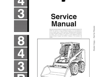 Manual de servicio del minicargador Bobcat 843