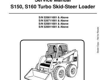 Manual de servicio del cargador de dirección deslizante Bobcat S150 S160