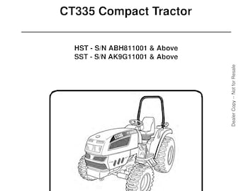 Manual de servicio del tractor compacto Bobcat CT335