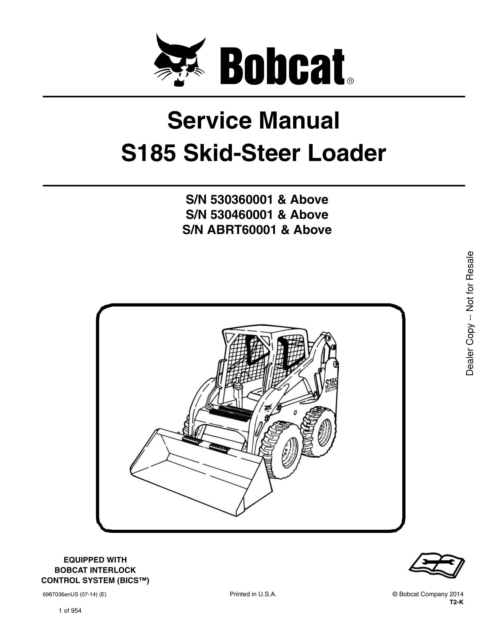 Manual De Serviços – Bobcat – Mini Carregadeira – S185