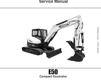 Manual de servicio de la excavadora compacta Bobcat E50
