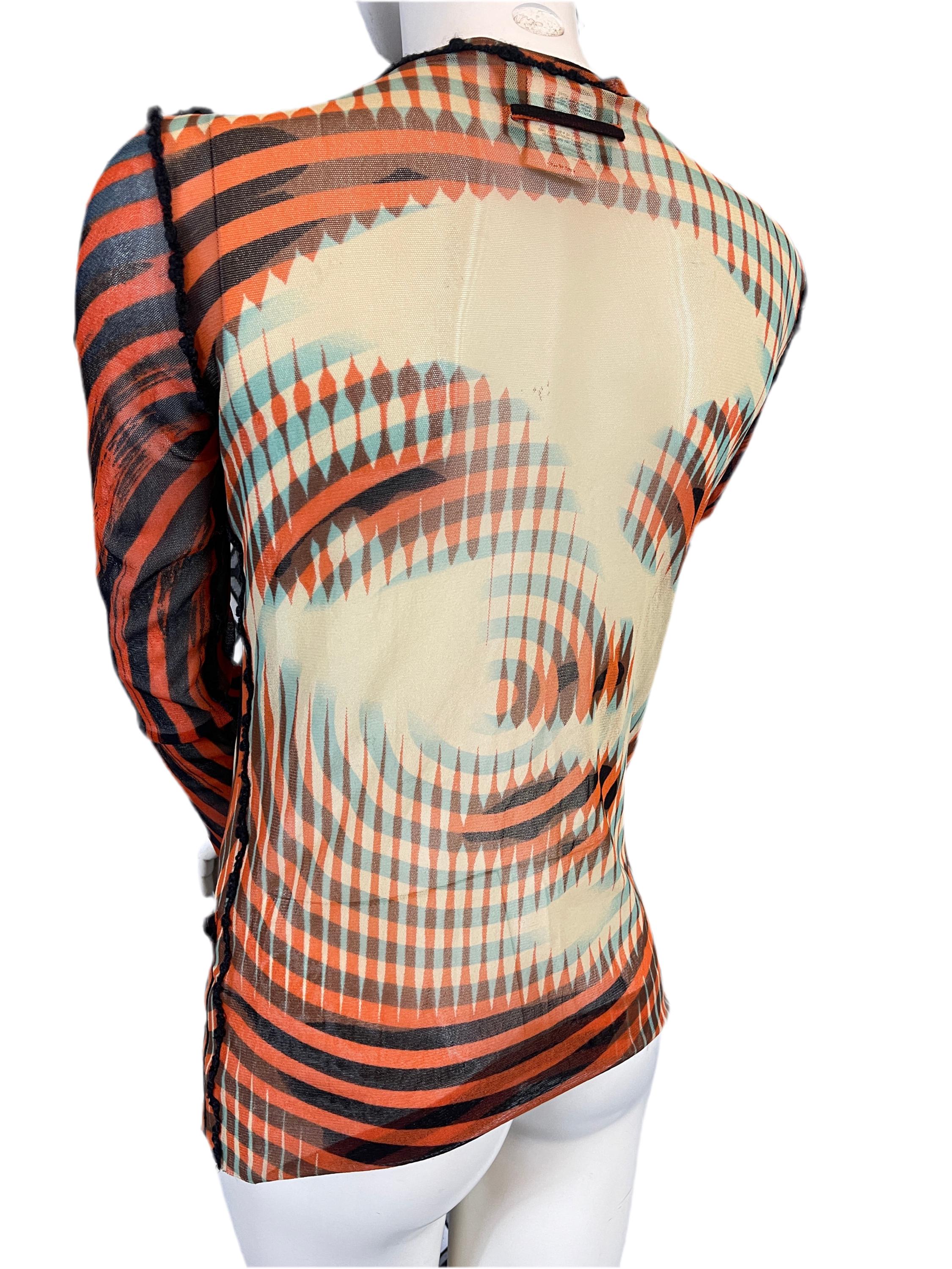 Haut Mesh Vintage Jean Paul Gaultier - Modèle Dietrich Taille 38 - Occasion
