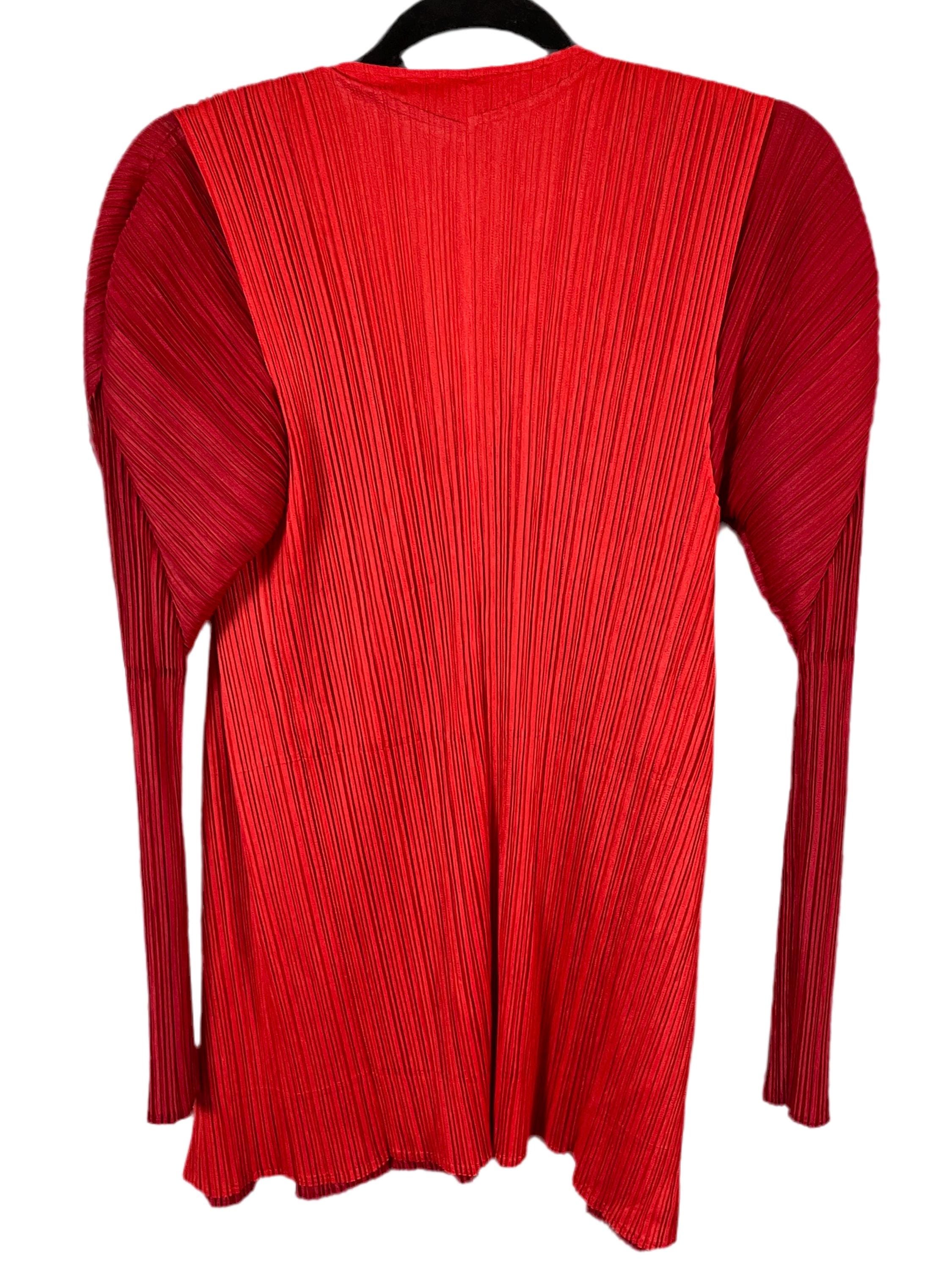 Issey Miyake Pleats Please Red Pleated Jacket - Etsy