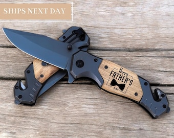PERSONALIZED KNIFE -Engraved Pocket Knife - Anniversary Gift - Knife Engraving - Wedding Knife - Custom Knife - Gift For Husband, Dad, Him