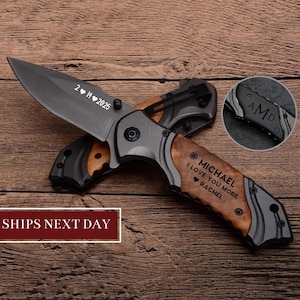 VALENTINES DAY GIFT for boyfriend, Valentines day gifts for Husband, Valentines day gifts for him, Personalized Knife, Gifts for men Grandpa