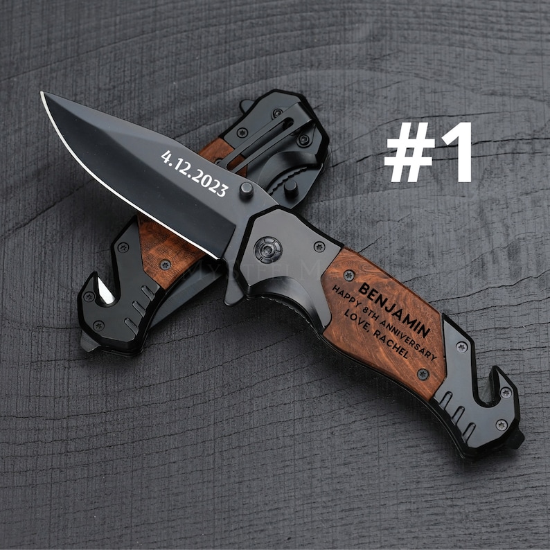 Fathers Day Gift from Daughter Father's Day Gift from Wife Personalized Engraved Pocket Knife Gift First Father's Day Gift from Kids
