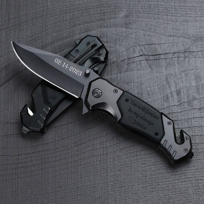 Fathers Day Gift from Daughter Father's Day Gift from Wife Personalized Engraved Pocket Knife Gift First Father's Day Gift from Kids