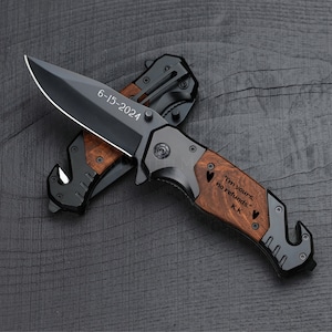 Fathers Day Gift from Daughter Father's Day Gift from Wife Personalized Engraved Pocket Knife Gift First Father's Day Gift from Kids