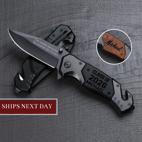 Graduation Gift Ideas, Gift for Graduate High School, Gifts for Him Pocket Knife 2026, Personalized Graduation Gift, College Graduation Gift