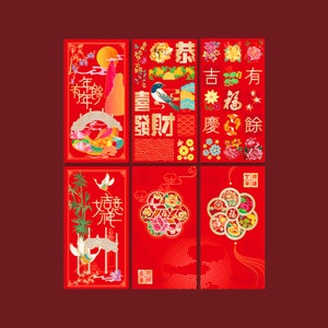 Floral Red Packet Holder, Ang Pows Organiser