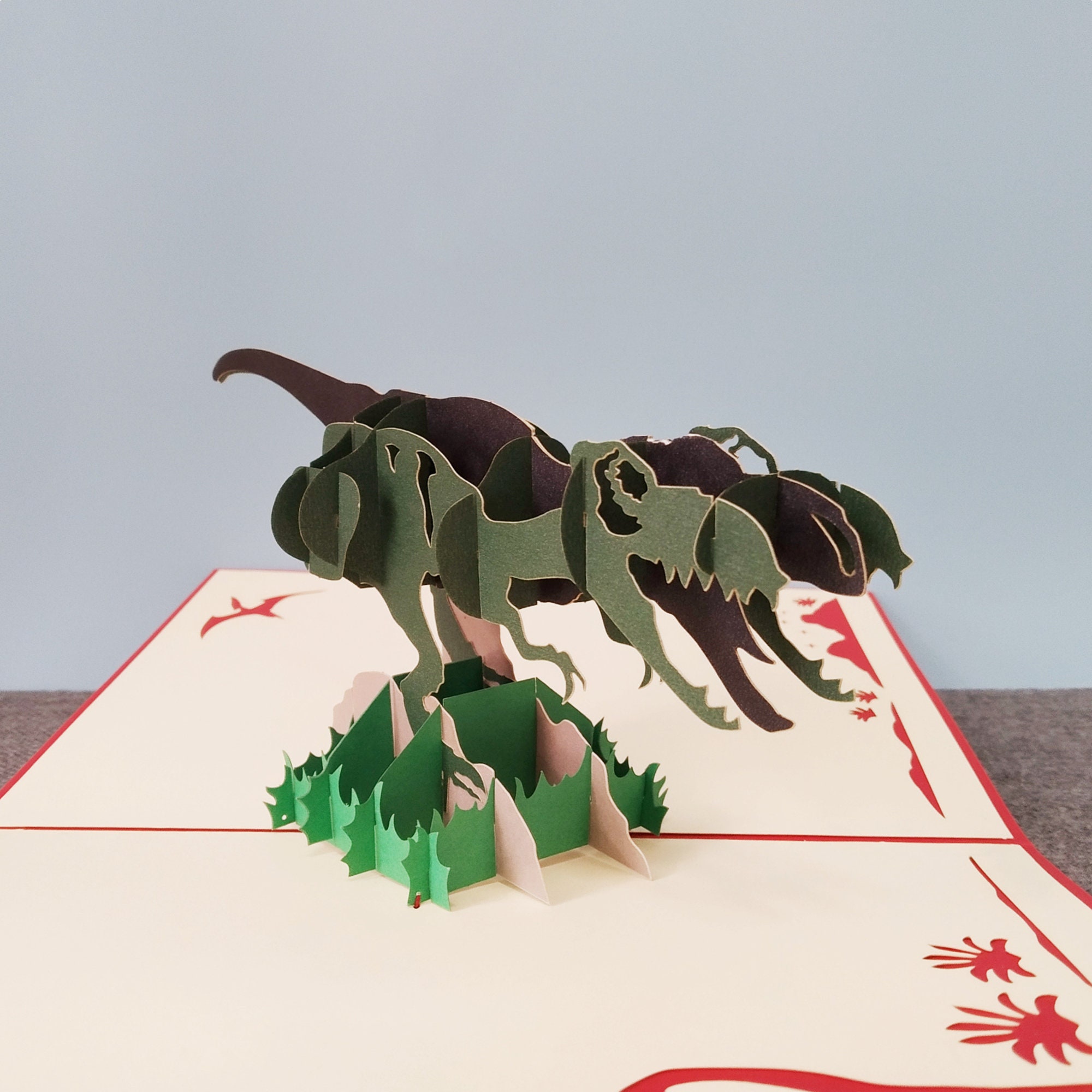 Dinosaur 3D Pop-up Card 3D Greeting Card Pop Out Card - Etsy Canada