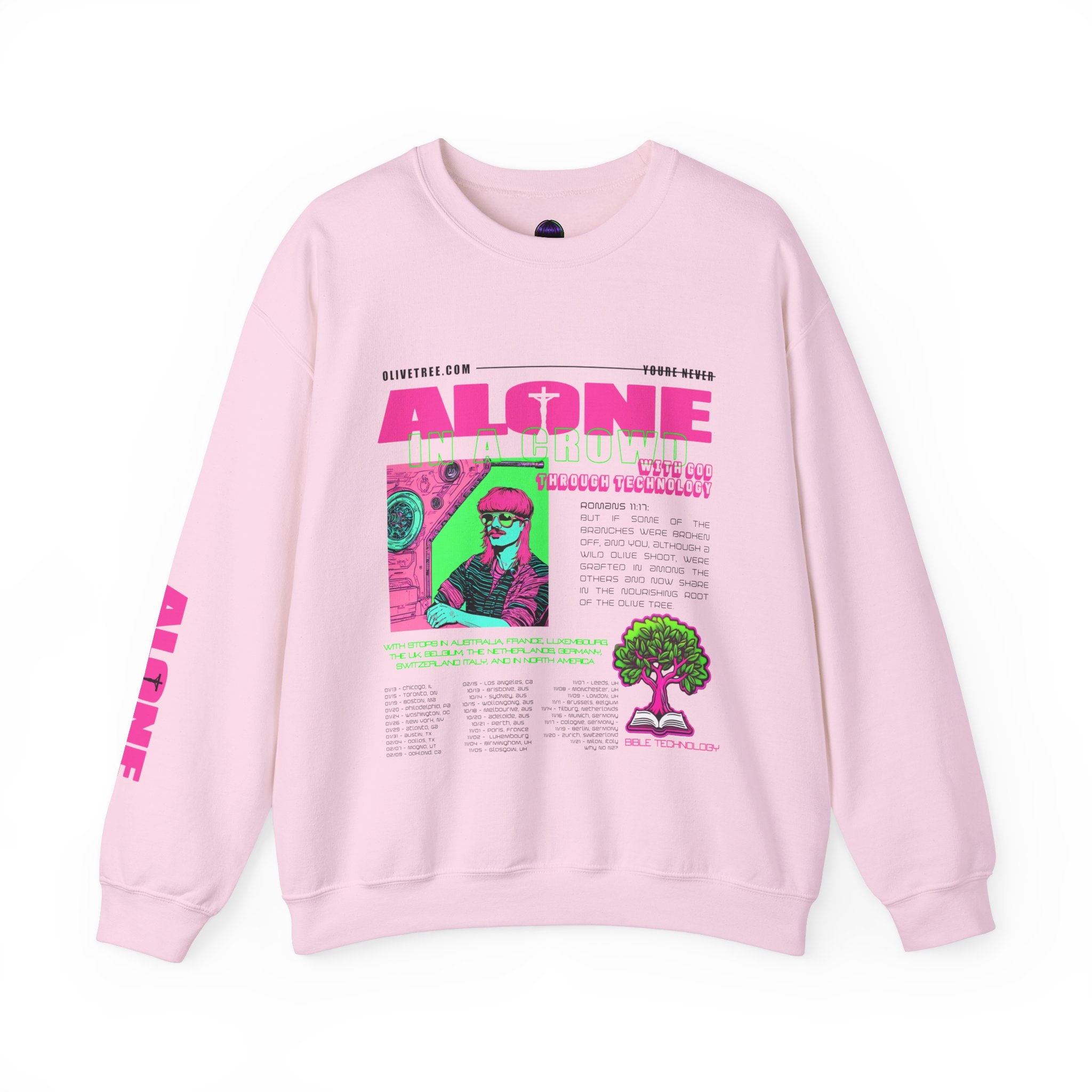 Oliver Tree Alone in a Crowd 2024 Tour Unisex Heavy Blend Crewneck