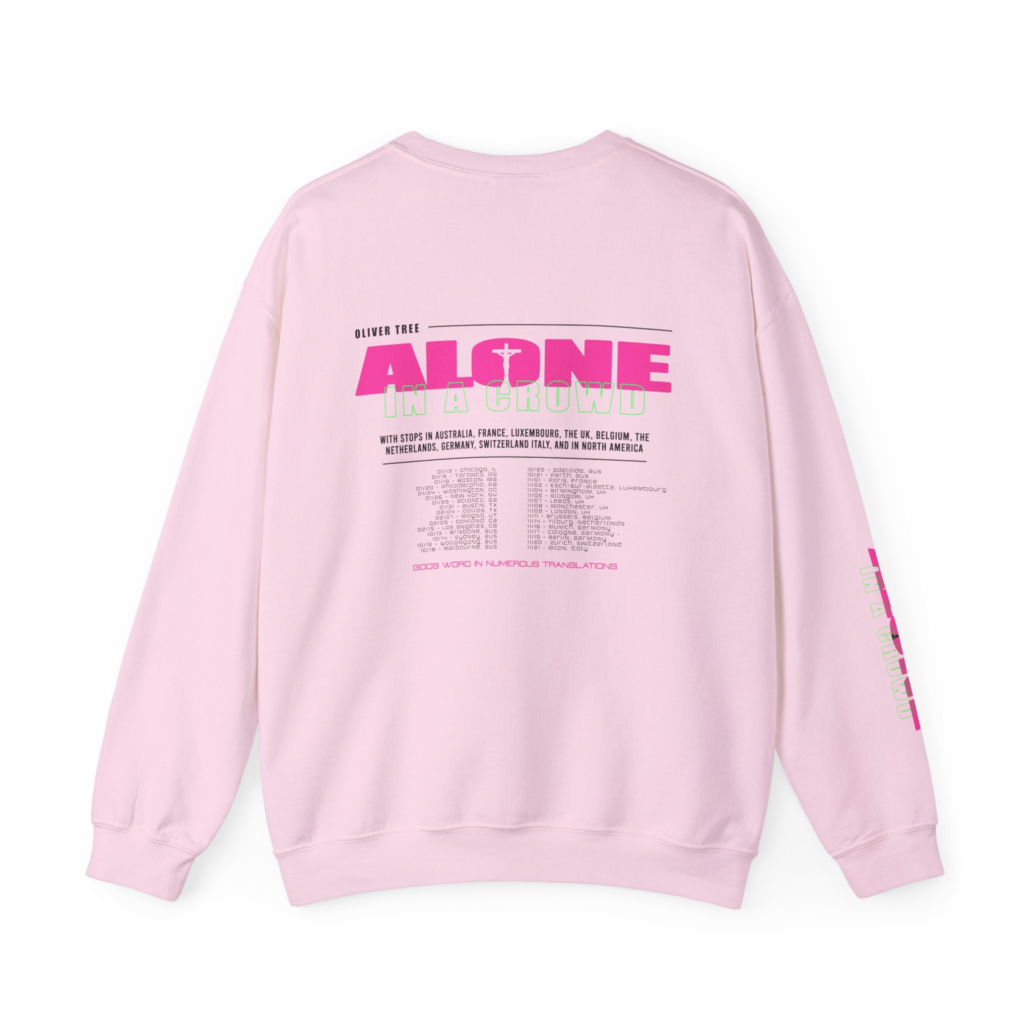 Oliver Tree Alone in a Crowd 2024 Tour Unisex Heavy Blend Crewneck