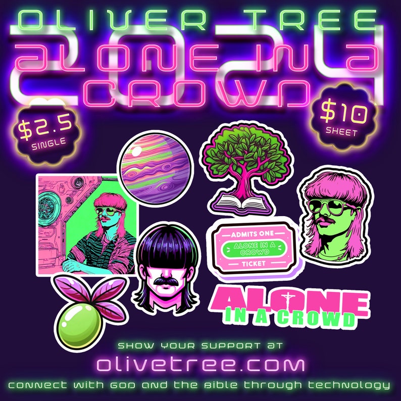 Oliver Tree Alone in a Crowd 2024 Tour Unisex Heavy Blend Crewneck