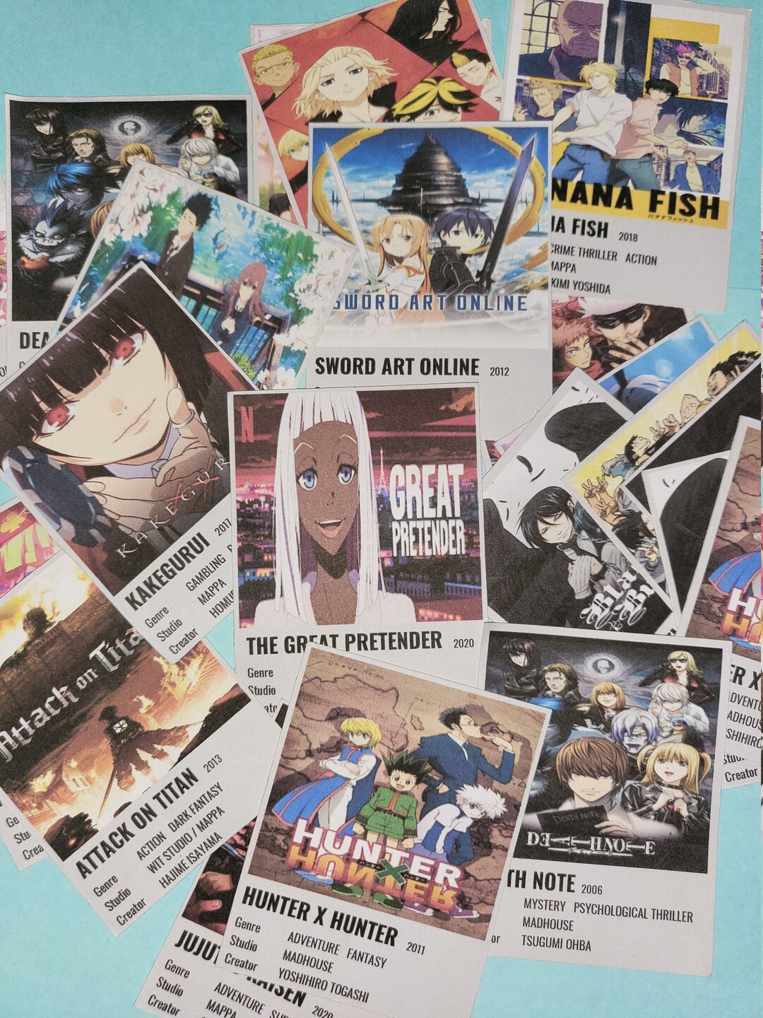 Anime Poster Stickers Custom Minimalist Etsy