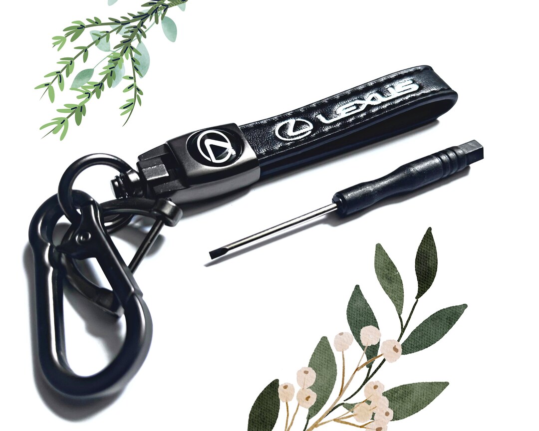 Offizieller LEXUS Schlüsselanhänger Aus Schwarzem Leder – Stylisches Accessoire Für Autofans