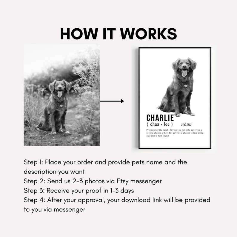 Pet Definition Pet Definition Print Custom Pet Wall Art Etsy