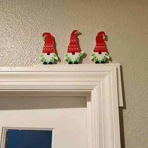 Gnome Door Topper - Multi color / Over The Door Sign / Pantry Sign / AirBnB Host Sign / AirBnB Decor / Kitchen Decor / Christmas / Xmas