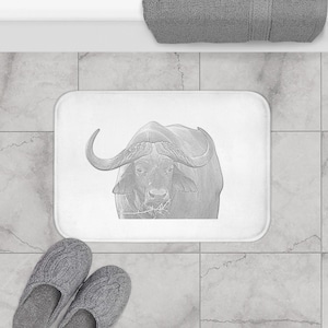 Big 5 Collection - Cape Buffalo - Bath Mat