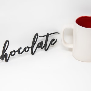 3D Printed Chocolate art, Chocolate Art, Coffee Station, Coffee Lover Gift, Coffee Sign, Chocolate Lover Gift, Wall Art